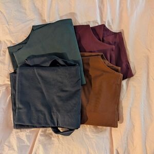 Girlfriend Collective Burgundy Sleeveless Top